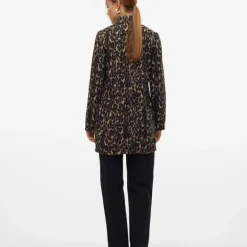Manteau Katrine à motif léopard col V Femme VERO MODA
