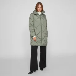 Manteau matelassé avec col haut viadaya noos 14074434 4139 Femme VILA