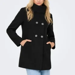 Manteau mi long blake col à revers Femme ONLY
