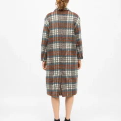 Manteau mi longue à carreaux avec boutons naelle Femme LA PETITE ETOILE