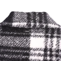 Manteau sastya à carreaux noir et blanc Femme DEELUXE 74