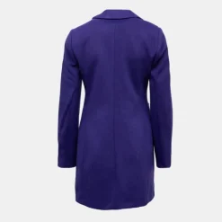 Manteau viola avec boutons écailles Femme PLEASE