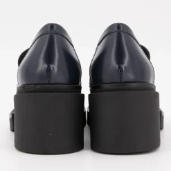 Mocassin à talons cuir abrasoft oceano Femme ELVIO ZANON