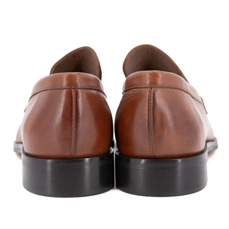 Mocassin cuir lisse couleur unie Homme PIERRE CARDIN
