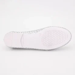 Mocassin cuir tissé cherry avec boucle Femme US POLO