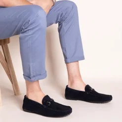 Mocassins en daim avec détail métallique Homme PIERRE CARDIN