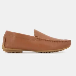 Mocassins élégants en cuir lisse Homme PIERRE CARDIN