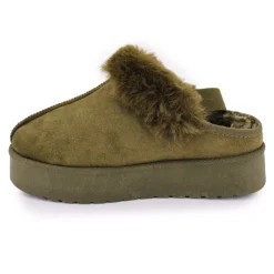 Mule fourree elastique derriere olympe Femme MANOUKIAN