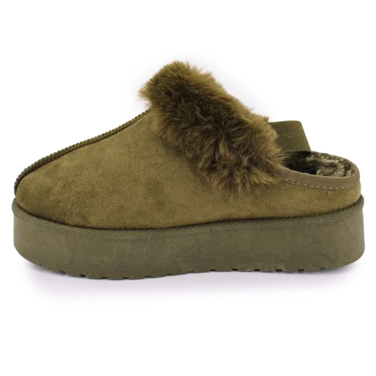 Mule fourree elastique derriere olympe Femme MANOUKIAN