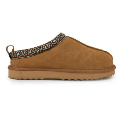 Mule fourrure bande liseré ethnique Femme KELARA