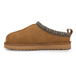 Mule fourrure bande liseré ethnique Femme KELARA