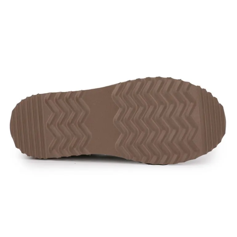 Mule fourrure bande liseré ethnique Femme KELARA