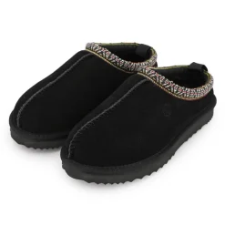 Mule fourrure bande liseré ethnique Femme KELARA