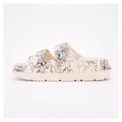 Mule nuon beige avec motifs noir 36/41 Femme LAURA VITA