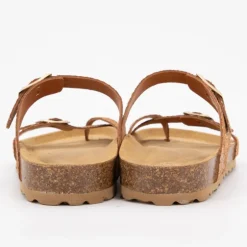 Mules cairon cafe motif serpent effet gold Femme I AM