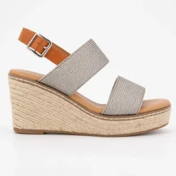 Mules compensées cordes spritz lanières Femme DEELUXE 74