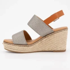 Mules compensées cordes spritz lanières Femme DEELUXE 74