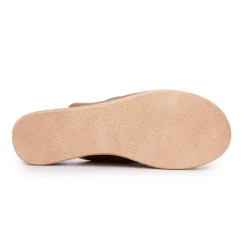 Mules compensées double boucle semelle épaisse effet corde Femme BIOSTOCK