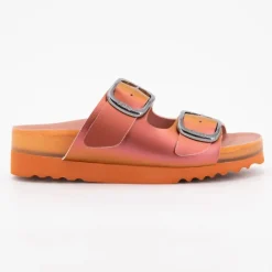 Mules compensées orange holographique vally Femme SCHOLL