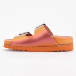 Mules compensées orange holographique vally Femme SCHOLL