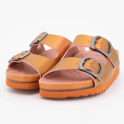 Mules compensées orange holographique vally Femme SCHOLL
