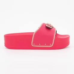 Mules compensées roses pescura moon wedge Femme SCHOLL