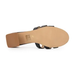 Mules cuir Livia à talons 5cm Femme LES TROPEZIENNES PAR M.BELARBI