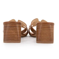 Mules cuir Livia à talons 5cm Femme LES TROPEZIENNES PAR M.BELARBI