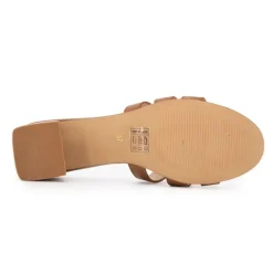 Mules cuir Livia à talons 5cm Femme LES TROPEZIENNES PAR M.BELARBI