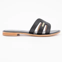 Mules damia en cuir avec logo Femme LES TROPEZIENNES PAR M.BELARBI