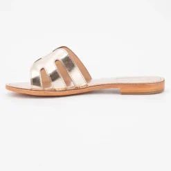 Mules damia en cuir avec logo Femme LES TROPEZIENNES PAR M.BELARBI