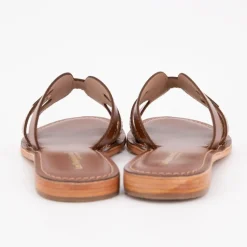 Mules damia en cuir avec logo Femme LES TROPEZIENNES PAR M.BELARBI