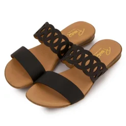 Mules double bride avec découpe Femme PINAZ