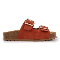 Mules double brides compensée en daim Femme I AM