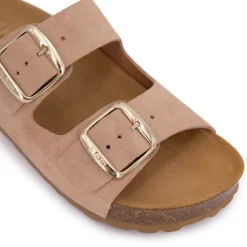 Mules double brides compensée en daim Femme I AM