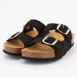 Mules double brides compensée en daim Femme I AM