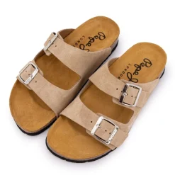 Mules doubles brides beige pop white Femme PEPE JEANS