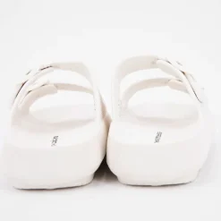 Mules en plastique double brides à boucles semelle épaisse Femme AMERICAN COLLEGE