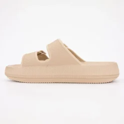 Mules en plastique double brides à boucles semelle épaisse Femme AMERICAN COLLEGE