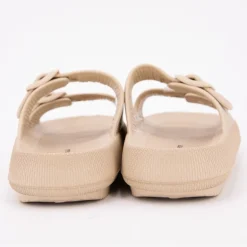 Mules en plastique double brides à boucles semelle épaisse Femme AMERICAN COLLEGE