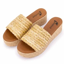 Mules plateforme rafia 10 63187 t36/41 Femme BIOSTOCK