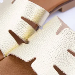 Mules plates à bride satinée Femme BIOSTOCK