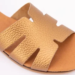 Mules plates à bride satinée Femme BIOSTOCK