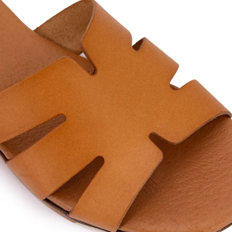 Mules plates en cuir Femme BIOSTOCK