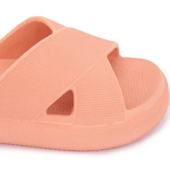 Mules saumon à bride croisée Femme NICO BOCO