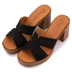 Mules serraje à talon plateforme Femme CARLA TORTOSA