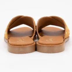 Mules setter cuir à clous dorés Femme CARLA TORTOSA