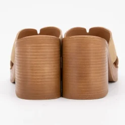 Mules talons carrés boreal gold Femme CARLA TORTOSA