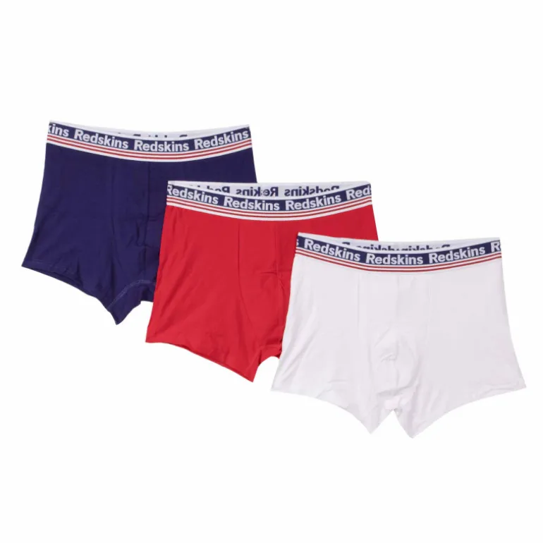 Pack de 3 boxers 3 couleurs coton doux stretch orion Homme REDSKINS