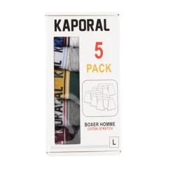 Pack de 5 boxers ronel Homme KAPORAL